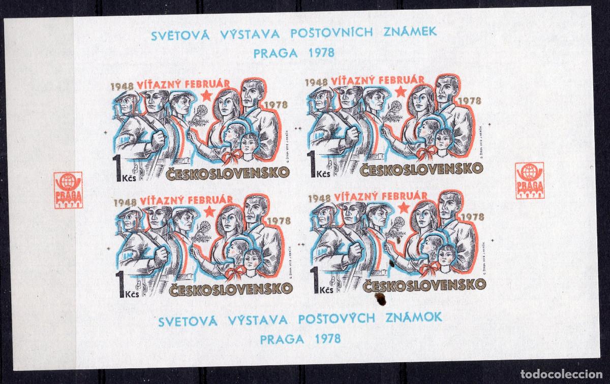 Sellos: CHECOESLOVAQUIA 1978 STAMP MICHEL CS BL34