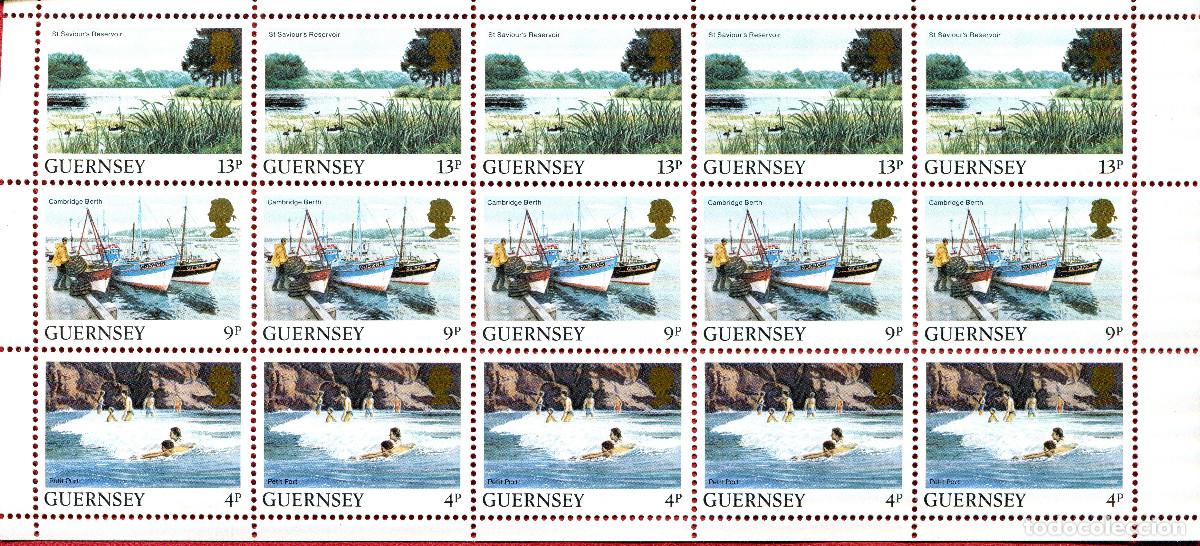Sellos: GUERNSEY 1984 STAMP MICHEL GG 289-290-292