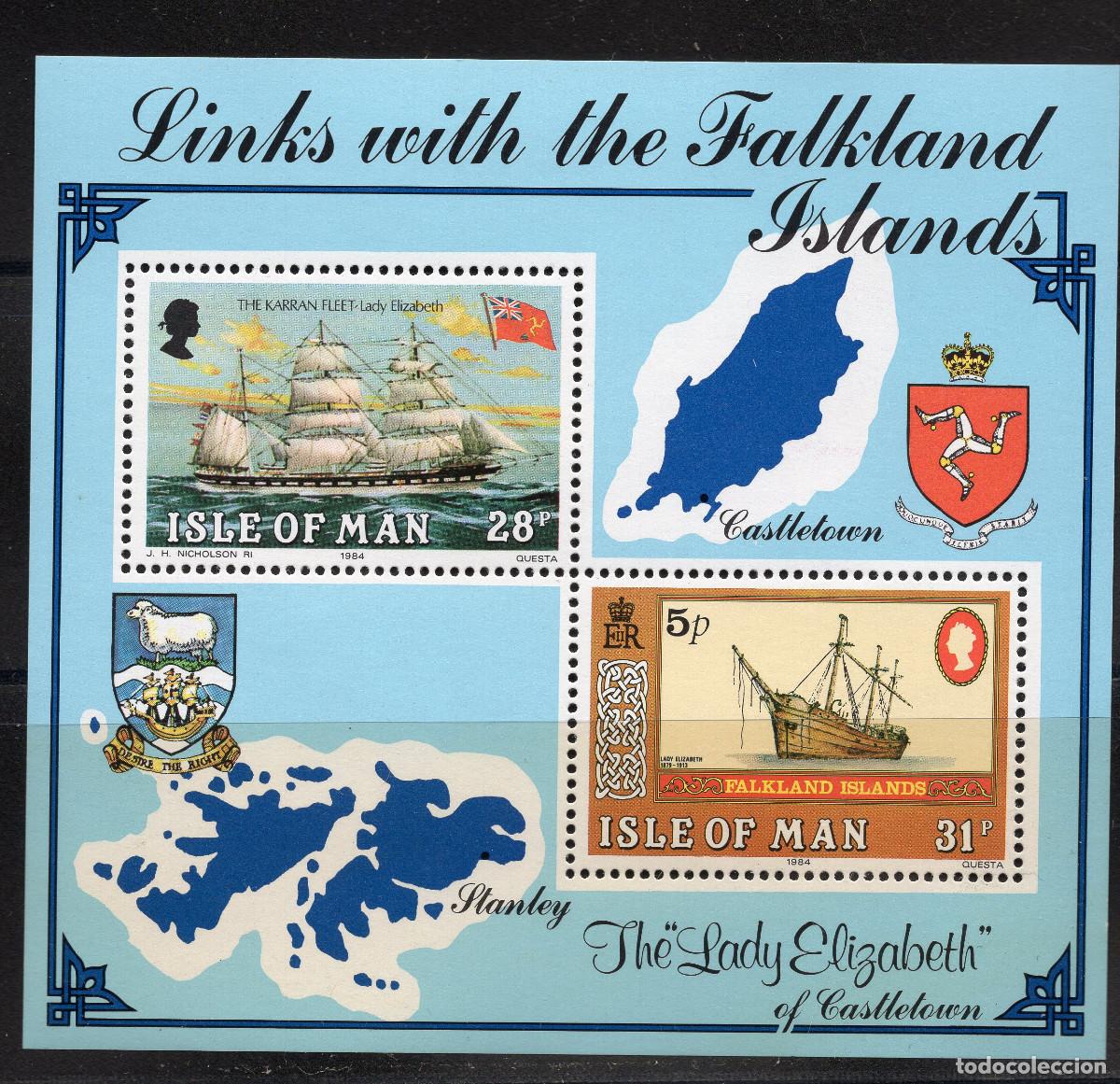 Sellos: ISLA DE MAN 1984 STAMP MICHEL IM BL7