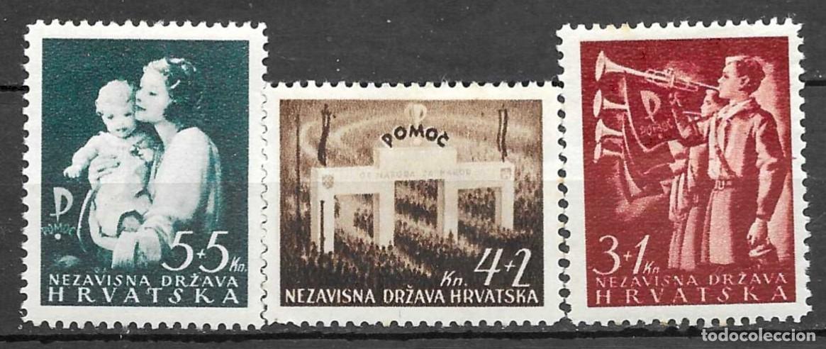 Sellos: CROACIA 1942*-BIENESTAR SOCIAL- SERIE COMPLETA
