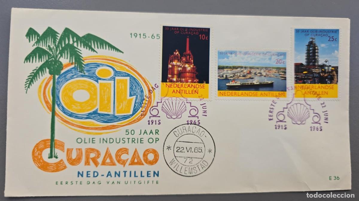Sellos: O) 1965 NETHERLANDS, OIL INDUSTRY IN CURACAO, SHELL REFINERY, CATALYTIC CRACKING INSTALLATION, WORK
