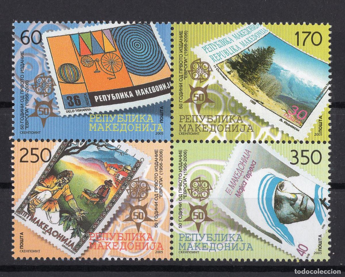 Sellos: MACEDONIA DEL NORTE 21005 STAMP MICHEL MK 370-373
