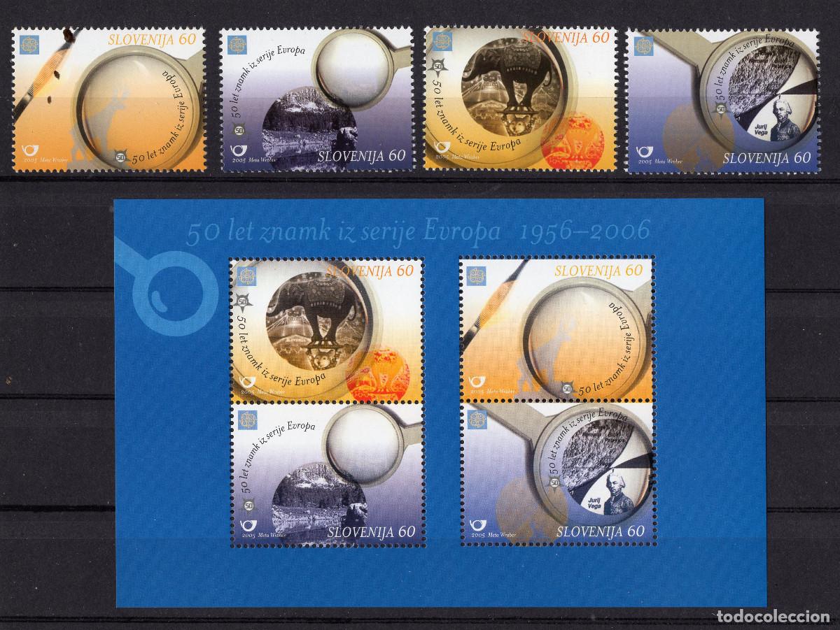 Sellos: ESLOVENIA 2005 STAMP MICHEL SL BL23 + 543-546
