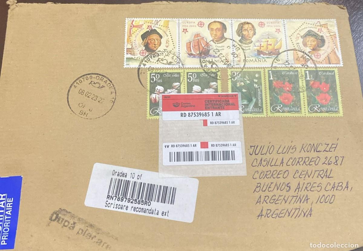Stamps: O) 2006 ROMANIA, ODD SHAPE, EUROPA, PHILATELIC COOPERATION, CHRISTOPHER COLUMBUS RIGHT OF FACE, SHI