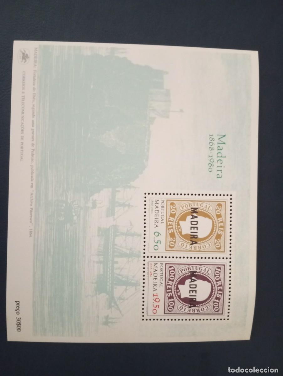 Sellos: MADEIRA ,1980, ANIVERSARIO DEL PRIMER SELLO