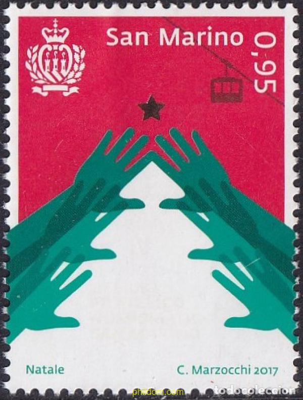 Sellos: 705106 MNH SAN MARINO 2017 NAVIDAD 2017