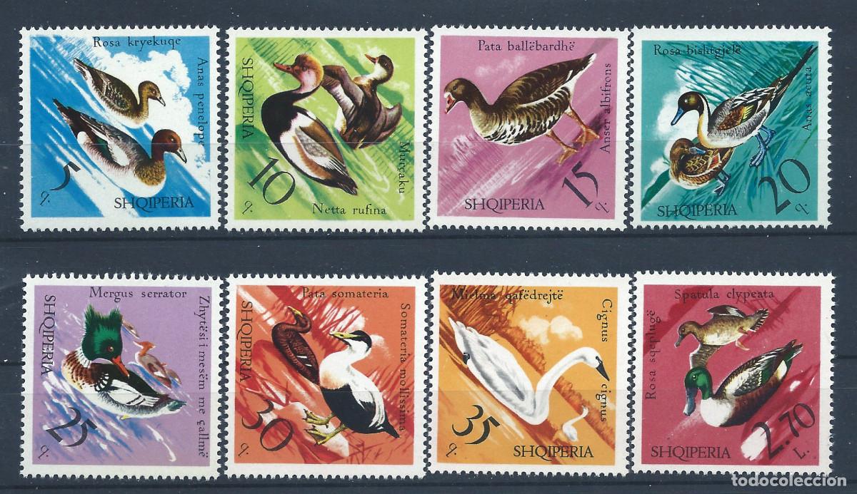 Sellos: Albanie N&deg;1594/1601** (MNH) 1975 - Faune &rdquo;Oiseaux&rdquo;