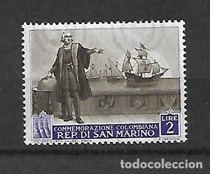 Sellos: Crist&oacute;bal COL&Oacute;N (151-1506), navegante .San Marino, sello a&ntilde;o 1952