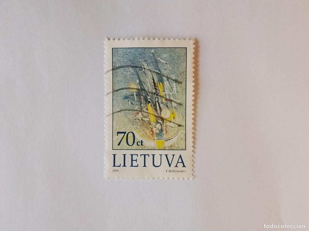 Sellos: A&Ntilde;O 1999 LITUANIA SELLO USADO