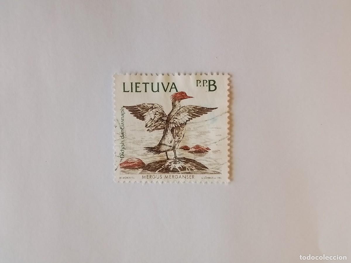 Sellos: A&Ntilde;O 1992 LITUANIA SELLO USADO