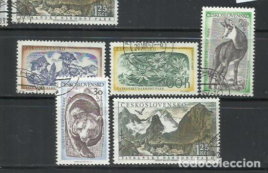 Sellos: 066-CHECOSLOVAQUIA REPUBLICA CHECA 1957 N&ordm; 922/926 SERIE COMPLETA FAUNA SALVAJE NATURALEZA