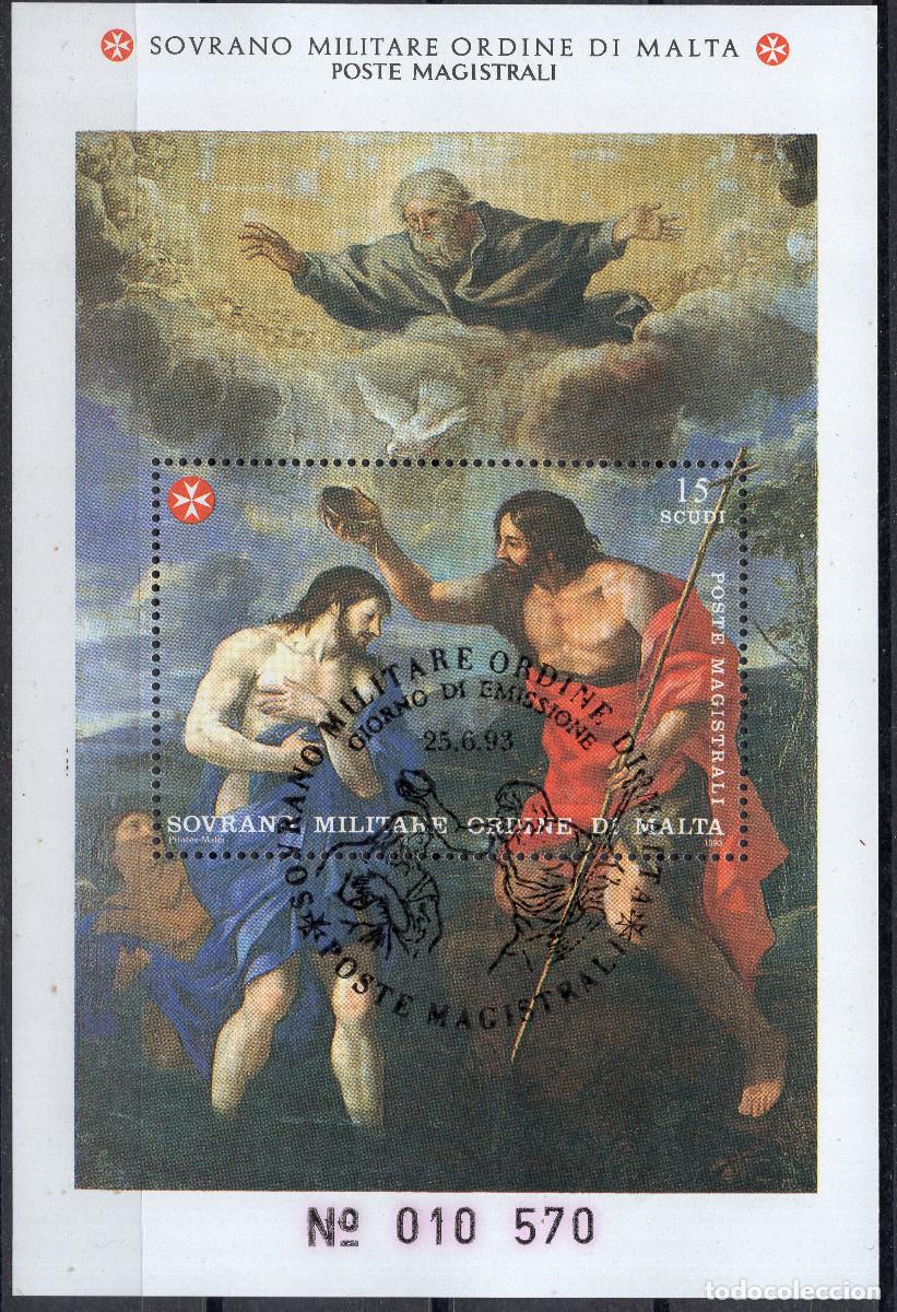 Sellos: MALTA SOBERANA ORDEN DE 1993 STAMP YVERT SM-OM 447