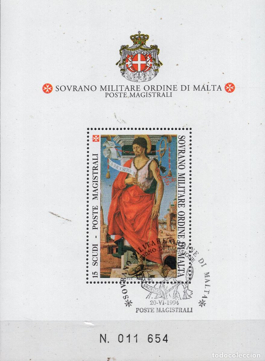 Sellos: MALTA SOBERANA ORDEN DE 1994 STAMP YVERT SM-OM 469