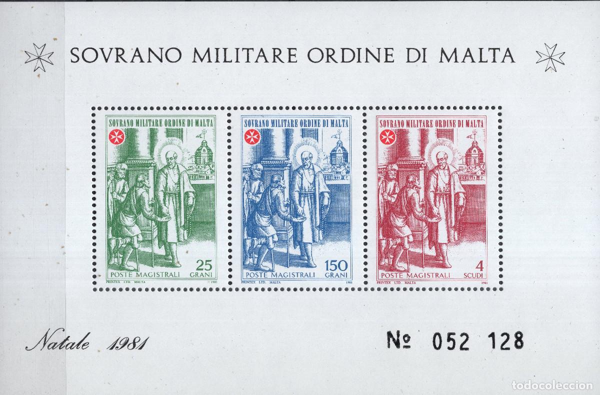 Sellos: MALTA SOBERANA ORDEN DE 1981 STAMP YVERT SM-OM F202