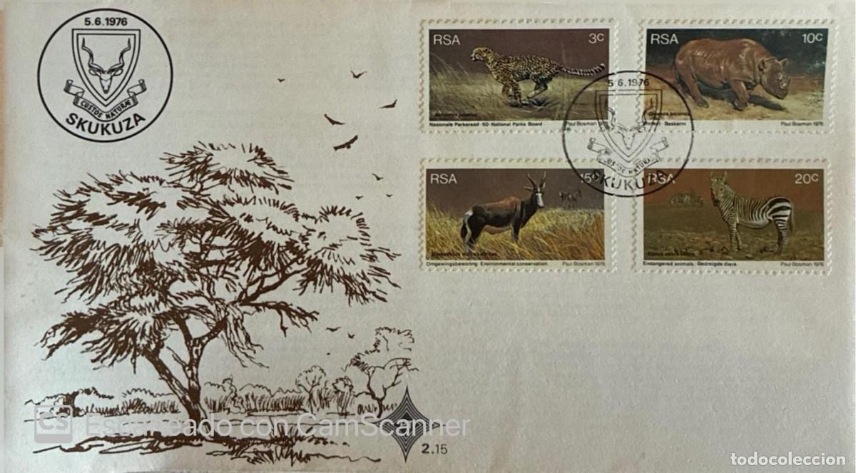 Sellos: KV)1976 SOUTH AFRICA, COVER WITH SKUKUZA POSTMARK MAILED WITHIN SOUTH AFRICA, FEATURING FOUR RSA WIL