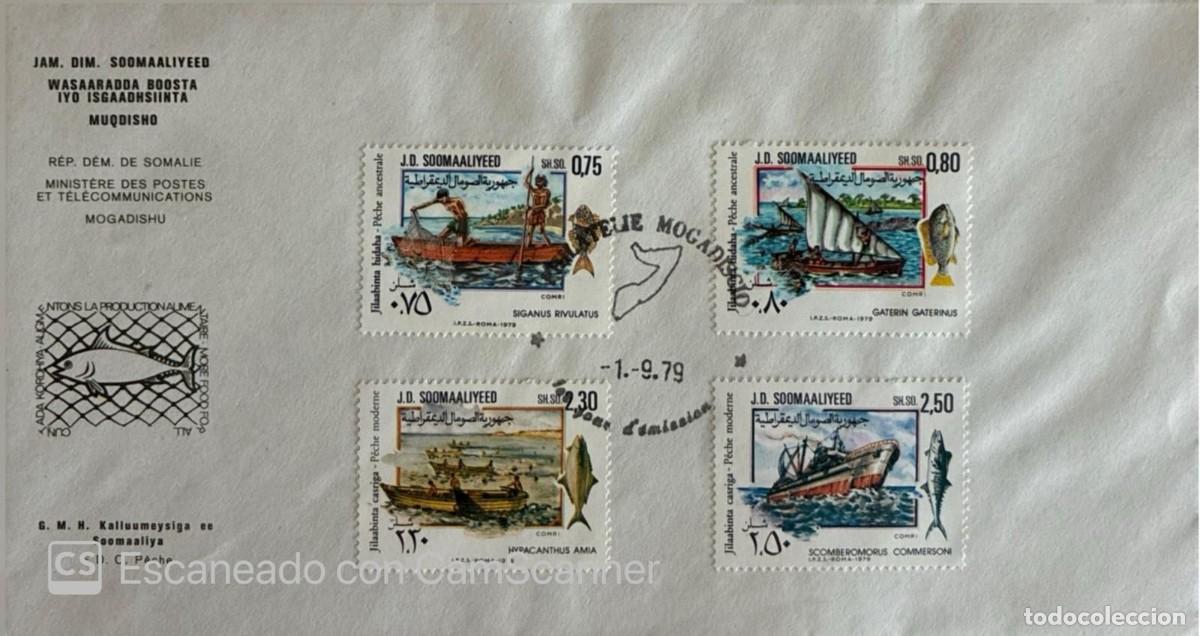 Sellos: KV)1979, SOMALIA, PHILATELIC COVER ABOUT TRADITIONAL AND MODERN FISHING, SENT FROM MOGADISHU, SOMALI
