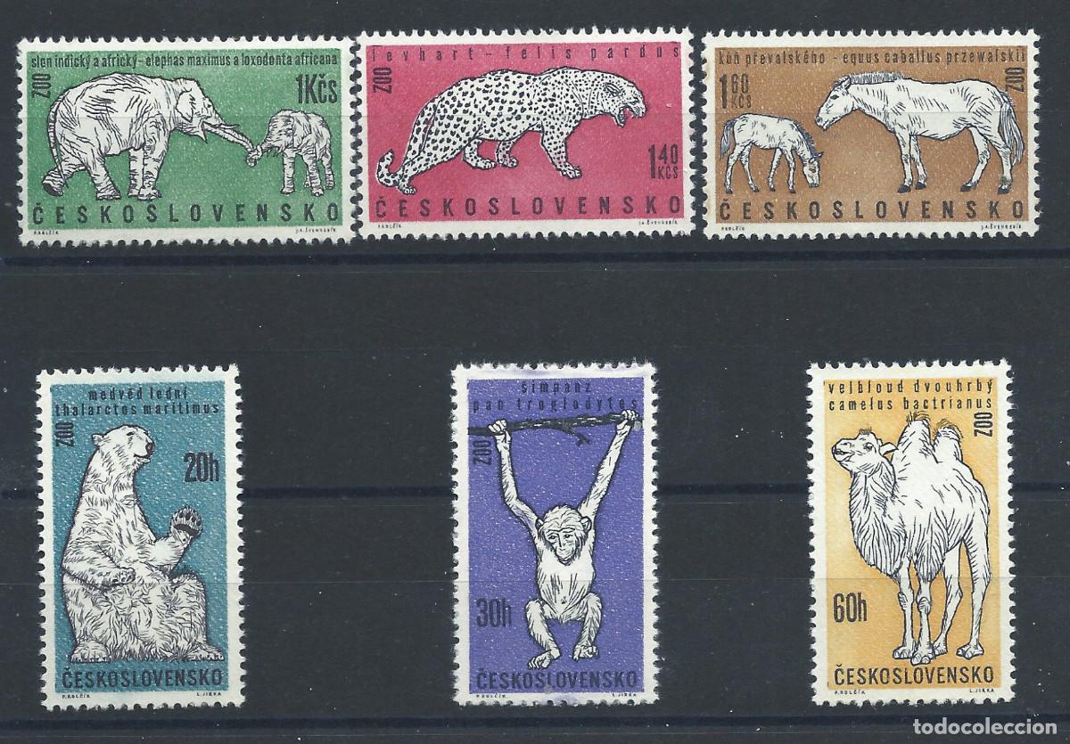 Sellos: Tch&eacute;coslovaquie N&deg;1214/19** (MNH) 1962 - Faune &rdquo;Animaux&rdquo;