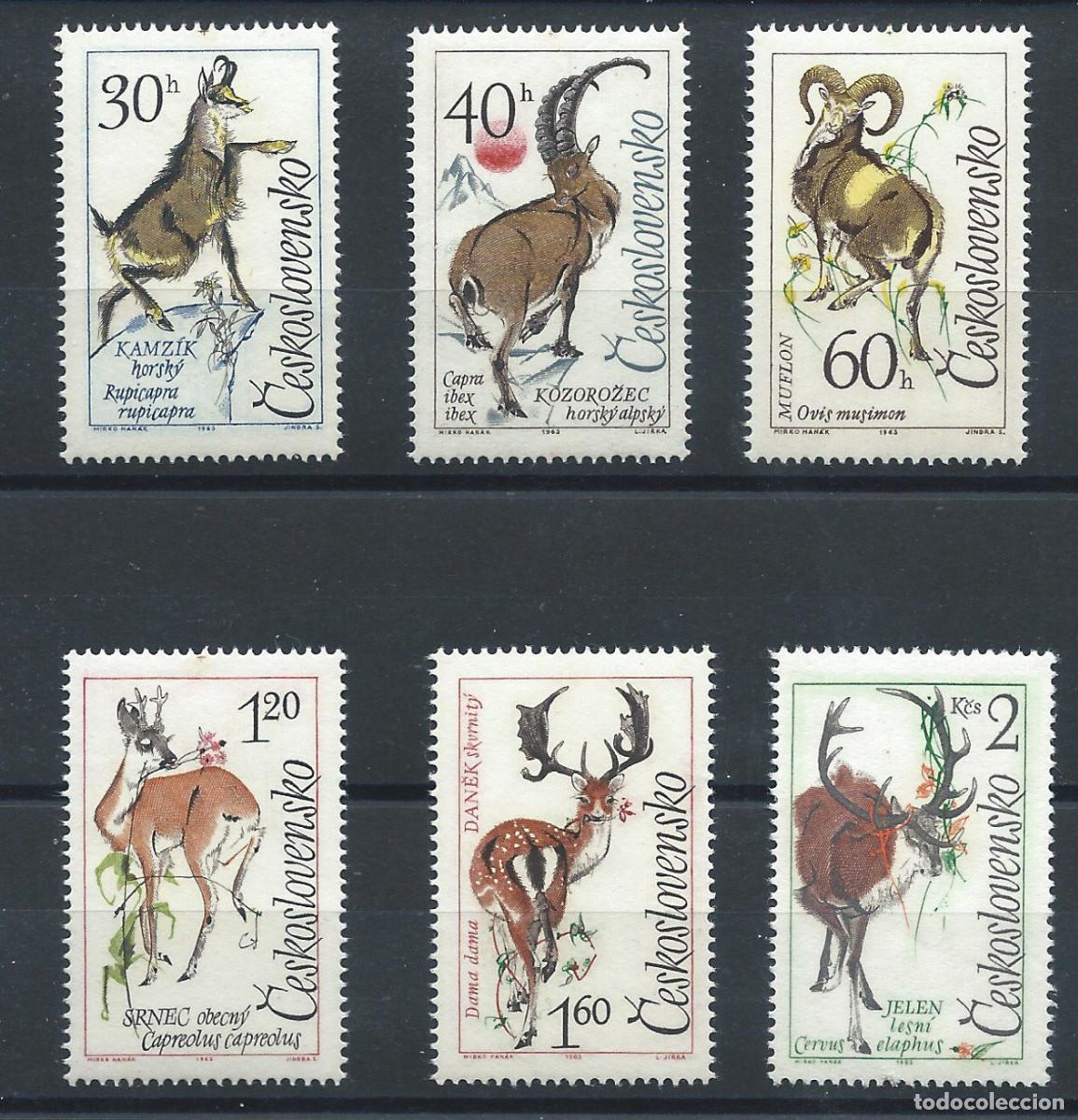 Sellos: Tch&eacute;coslovaquie N&deg;1306/11** (MNH) 1963 - Faune &rdquo;Animaux&rdquo;