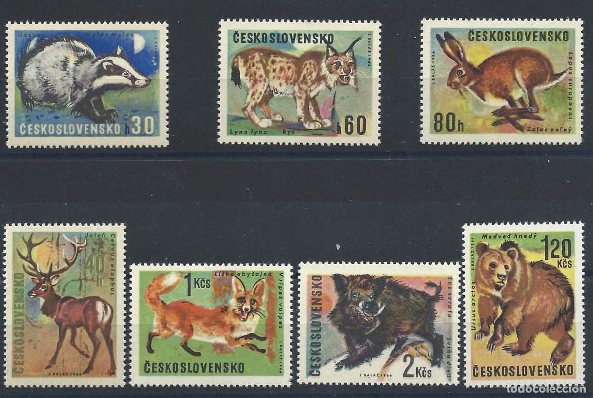 Sellos: Tch&eacute;coslovaquie N&deg;1523/29** (MNH) 1966 - Faune &rdquo;Animaux&rdquo;