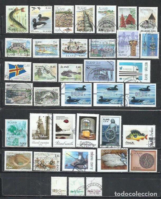 Sellos: G378A-LOTE SELLOS ALAND CALIDAD, ALTO VALOR, FINLANDIA, BONITOS SELLOS, ESCASOS.