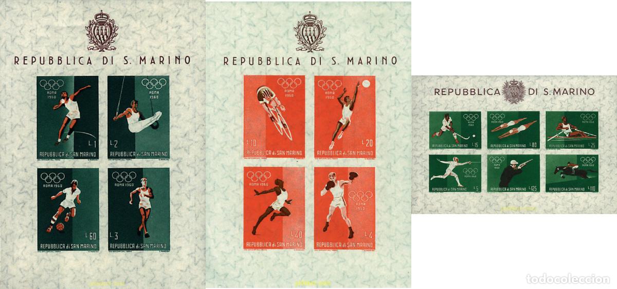 Sellos: 70039 MNH SAN MARINO 1960 17 JUEGOS OLIMPICOS VERANO ROMA 1960