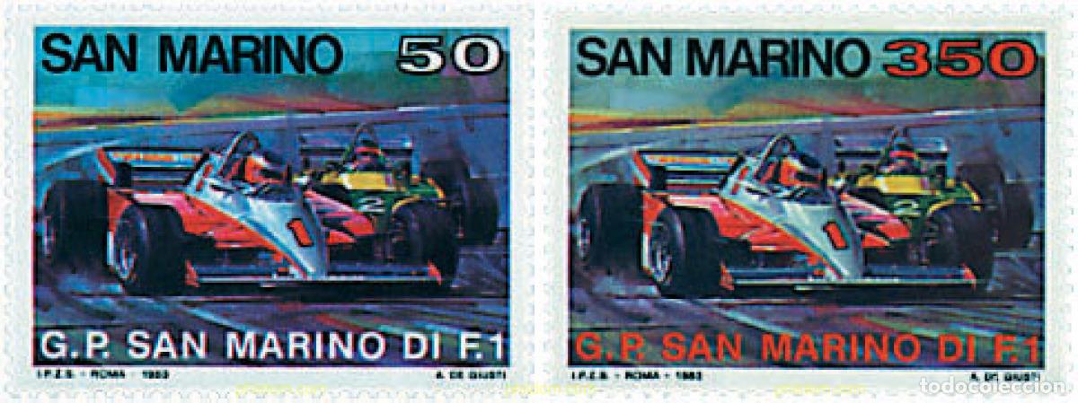 Sellos: 46704 MNH SAN MARINO 1983 GRAN PREMIO DE SAN MARINO DE FORMULA 1