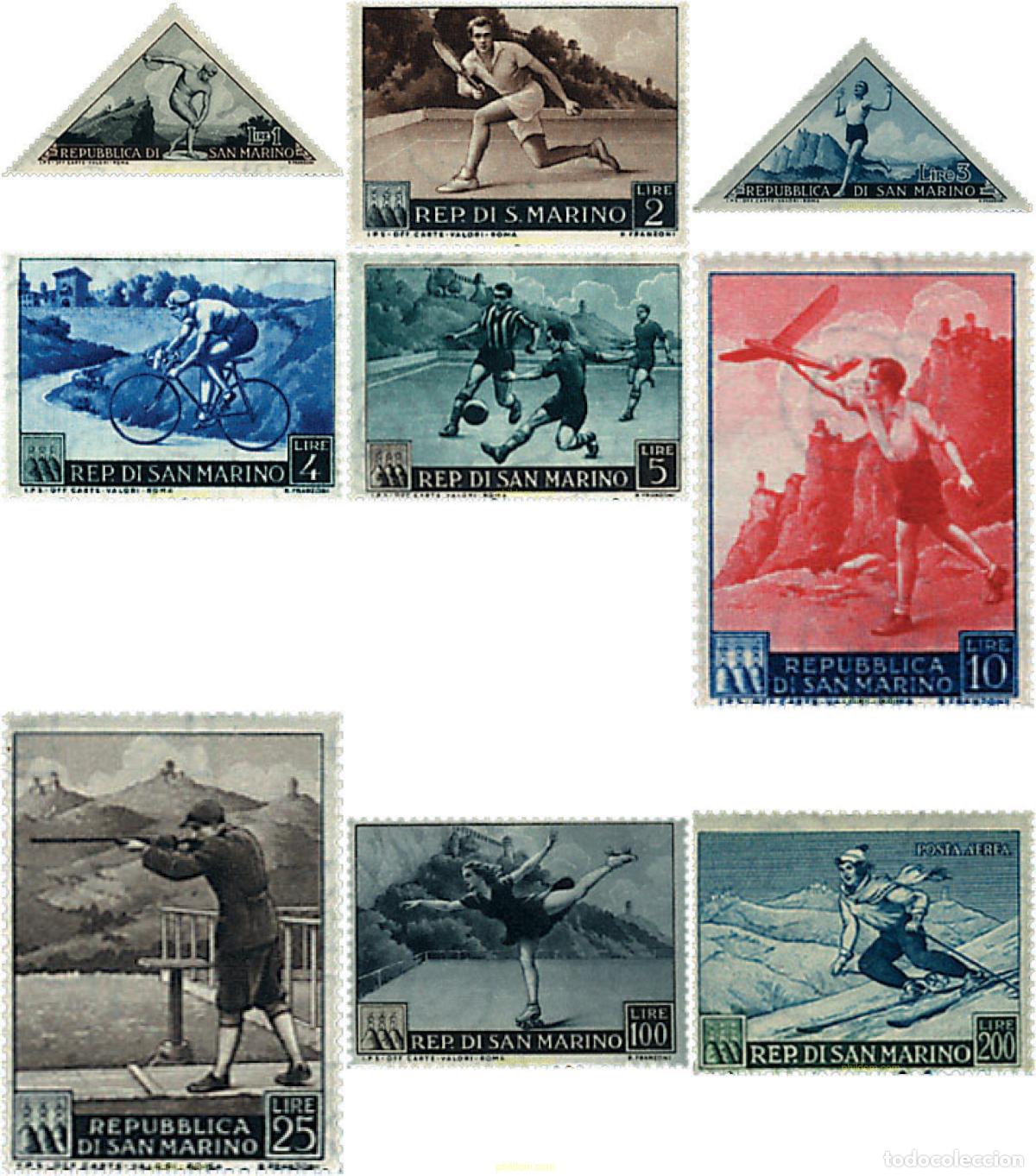 Sellos: 69983 MNH SAN MARINO 1953 DEPORTES