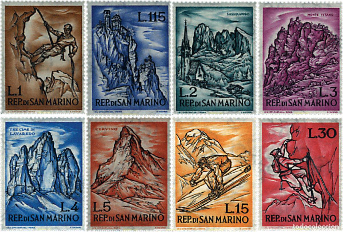 Sellos: 229605 HINGED SAN MARINO 1962 ALPINISMO