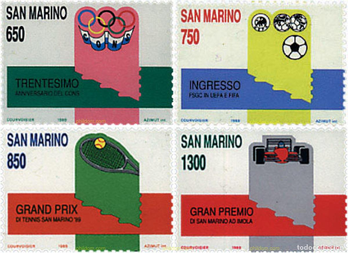 Sellos: 70369 MNH SAN MARINO 1989 DEPORTES