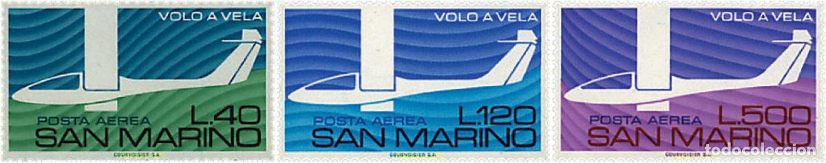 Sellos: 70079 MNH SAN MARINO 1974 HOMENAJE A LOS PIONEROS DEL VUELO A VELA
