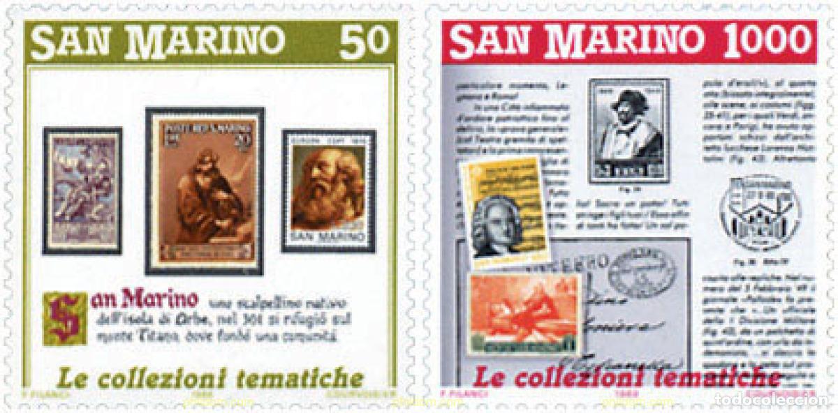 Sellos: 618181 MNH SAN MARINO 1988 PROMOCION DE LA FILATELIA