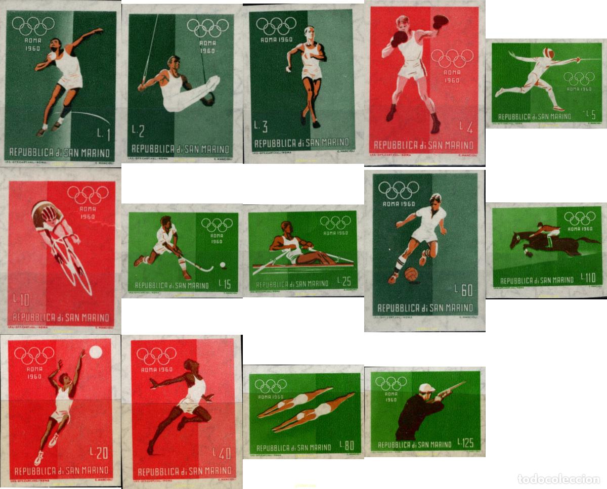 Sellos: 17128 MNH SAN MARINO 1960 17 JUEGOS OLIMPICOS VERANO ROMA 1960
