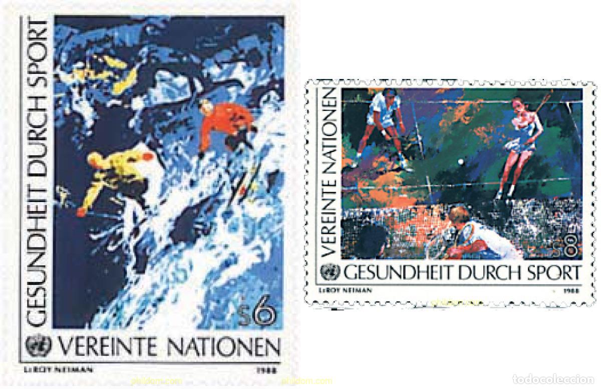 Sellos: 71303 MNH NACIONES UNIDAS. Viena 1988 LA SALUD POR EL DEPORTE