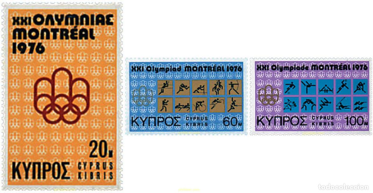 Sellos: 71720 MNH CHIPRE 1976 21 JUEGOS OLIMPICOS VERANO MONTREAL 1976