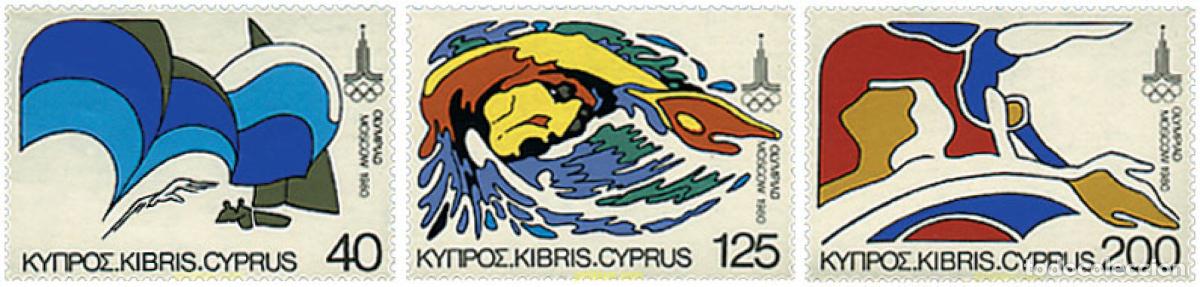 Sellos: 71727 MNH CHIPRE 1980 22 JUEGOS OLIMPICOS VERANO MOSCU 1980