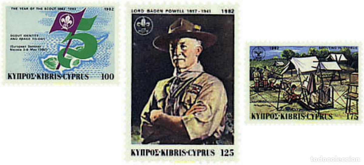 Sellos: 38491 MNH CHIPRE 1982 75 ANIVERSARIO DEL ESCULTISMO