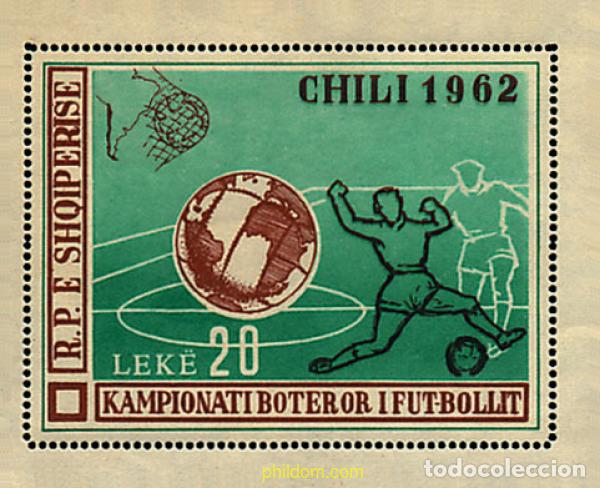 Sellos: 78066 MNH ALBANIA 1962 COPA DEL MUNDO DE FUTBOL. CHILE-62