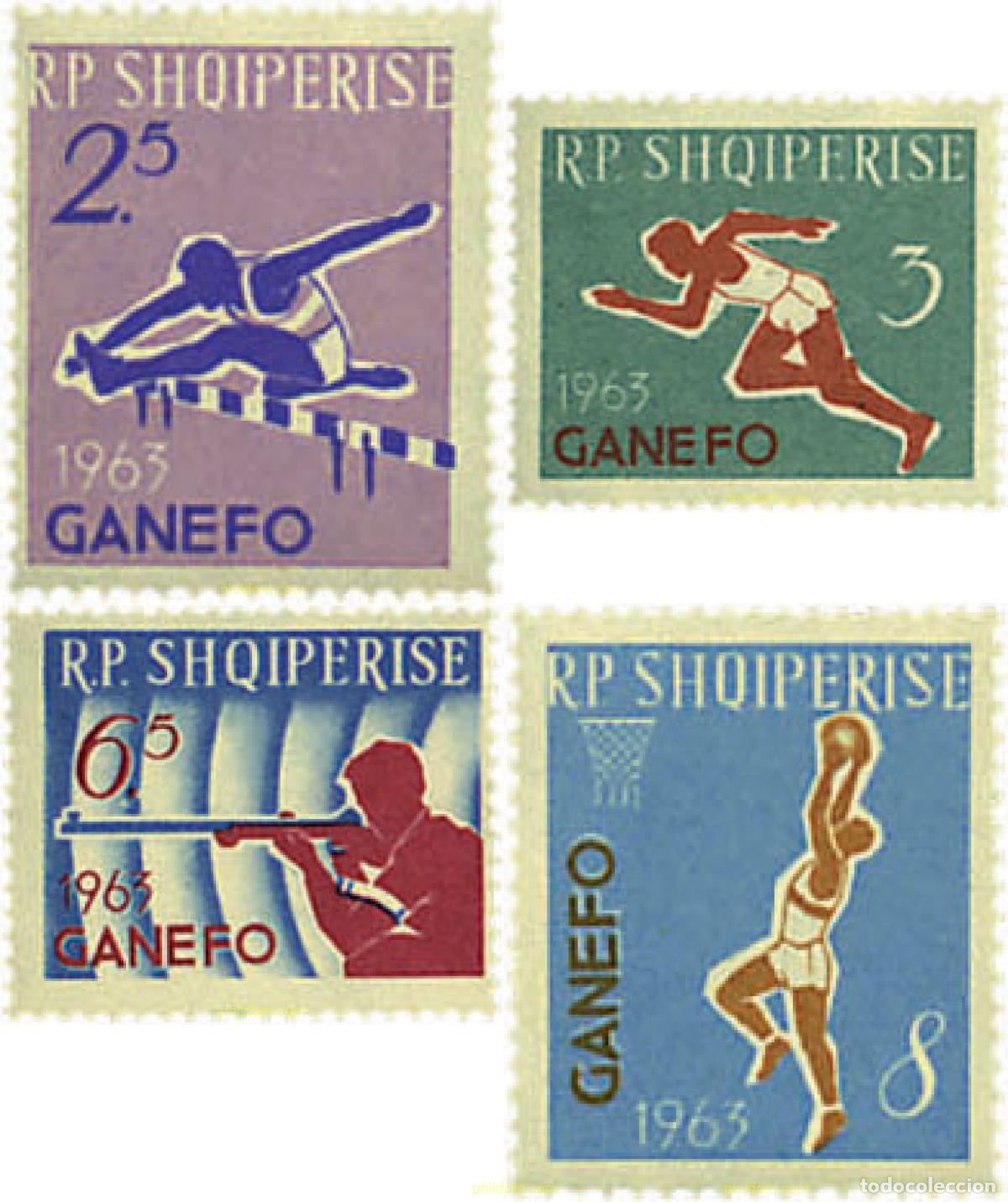 Sellos: 78060 MNH ALBANIA 1964 JUEGOS DEPORTIVOS EN DJAKARTA. GANEFO1963