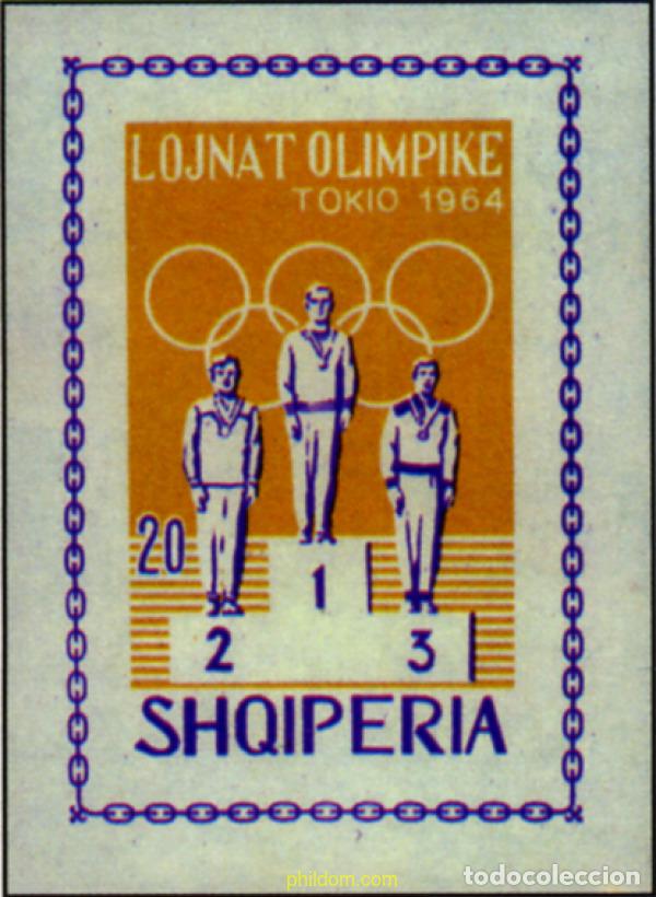 Sellos: 18148 MNH ALBANIA 1964 18 JUEGOS OLIMPICOS VERANO TOKIO 1964
