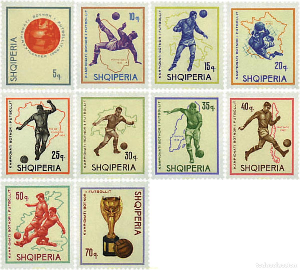 Sellos: 78132 MNH ALBANIA 1966 COPA DEL MUNDO DE FUTBOL. INGLATERRA-66