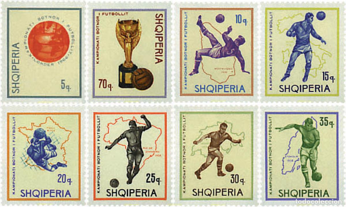 Sellos: 229680 HINGED ALBANIA 1966 COPA DEL MUNDO DE FUTBOL. INGLATERRA-66