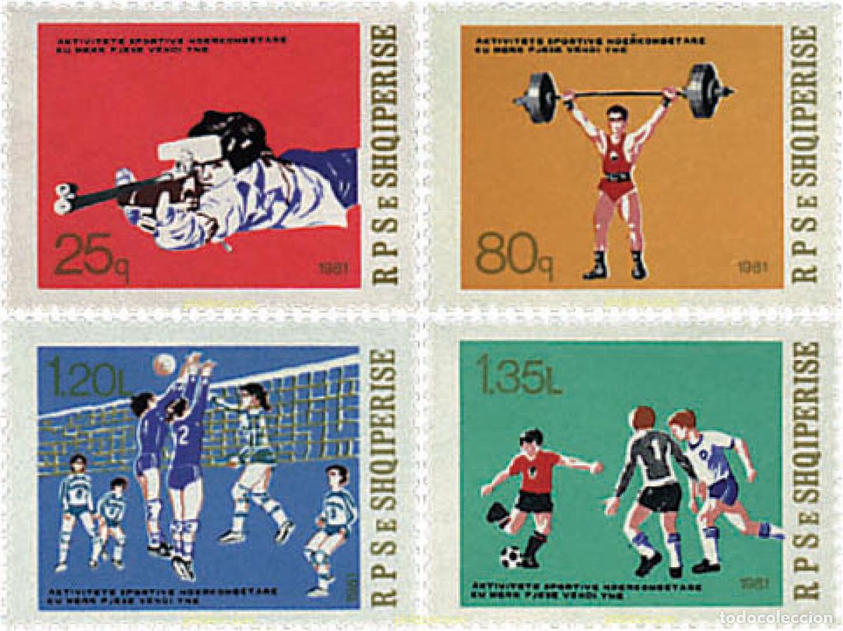 Sellos: 78475 MNH ALBANIA 1981 ACTIVIDADES DEPORTIVAS INTERNACIONALES CON PARTICIPACION ALBANESA.
