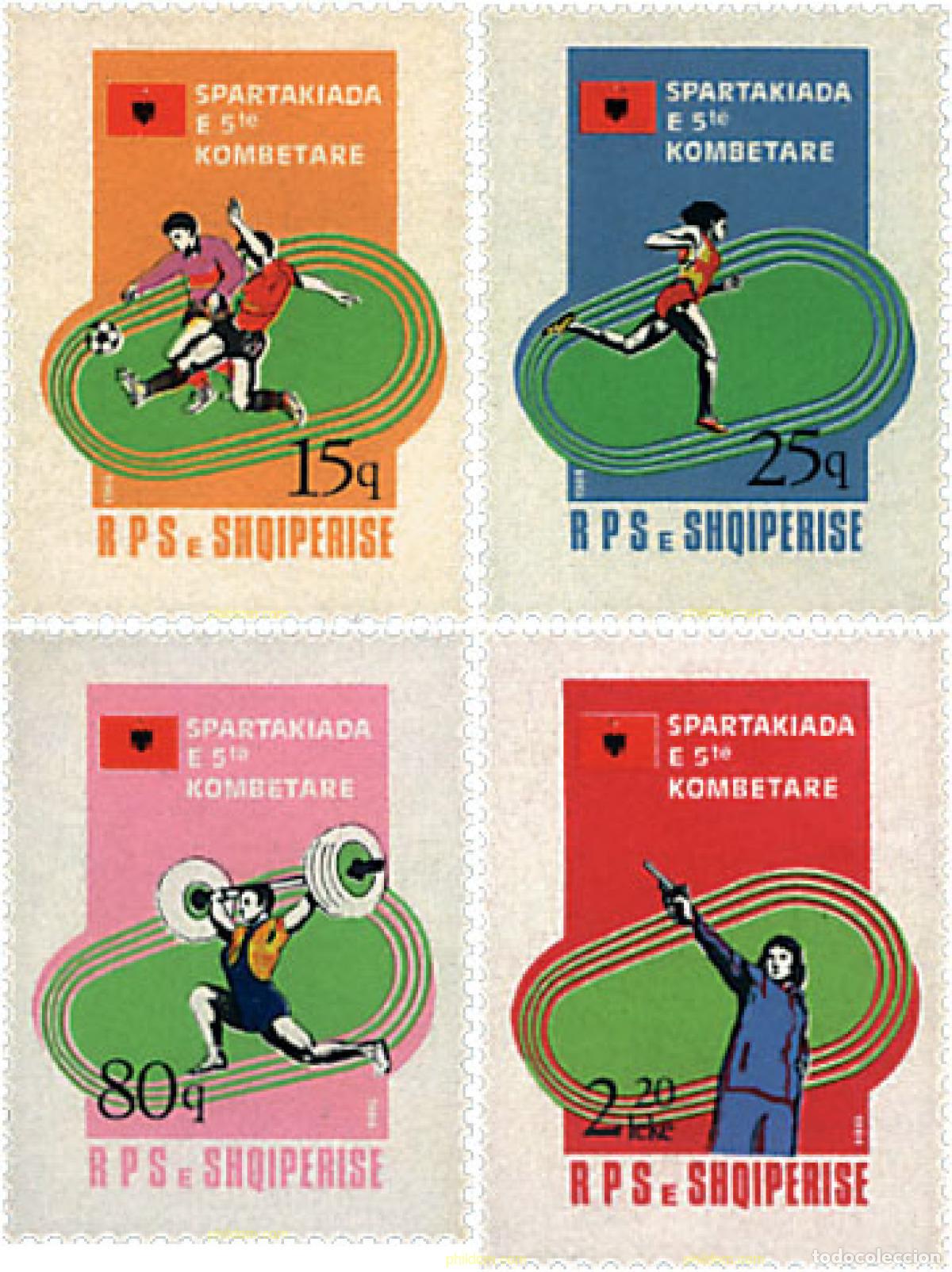 Sellos: 78505 MNH ALBANIA 1984 5 SPARTAKIADAS DEPORTIVAS NACIONALES