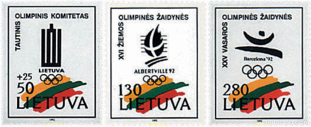 Sellos: 71773 MNH LITUANIA 1992 25 JUEGOS OLIMPICOS VERANO BARCELONA 1992 - 16 JUEGOS OLIMPICOS INVIERNO. A