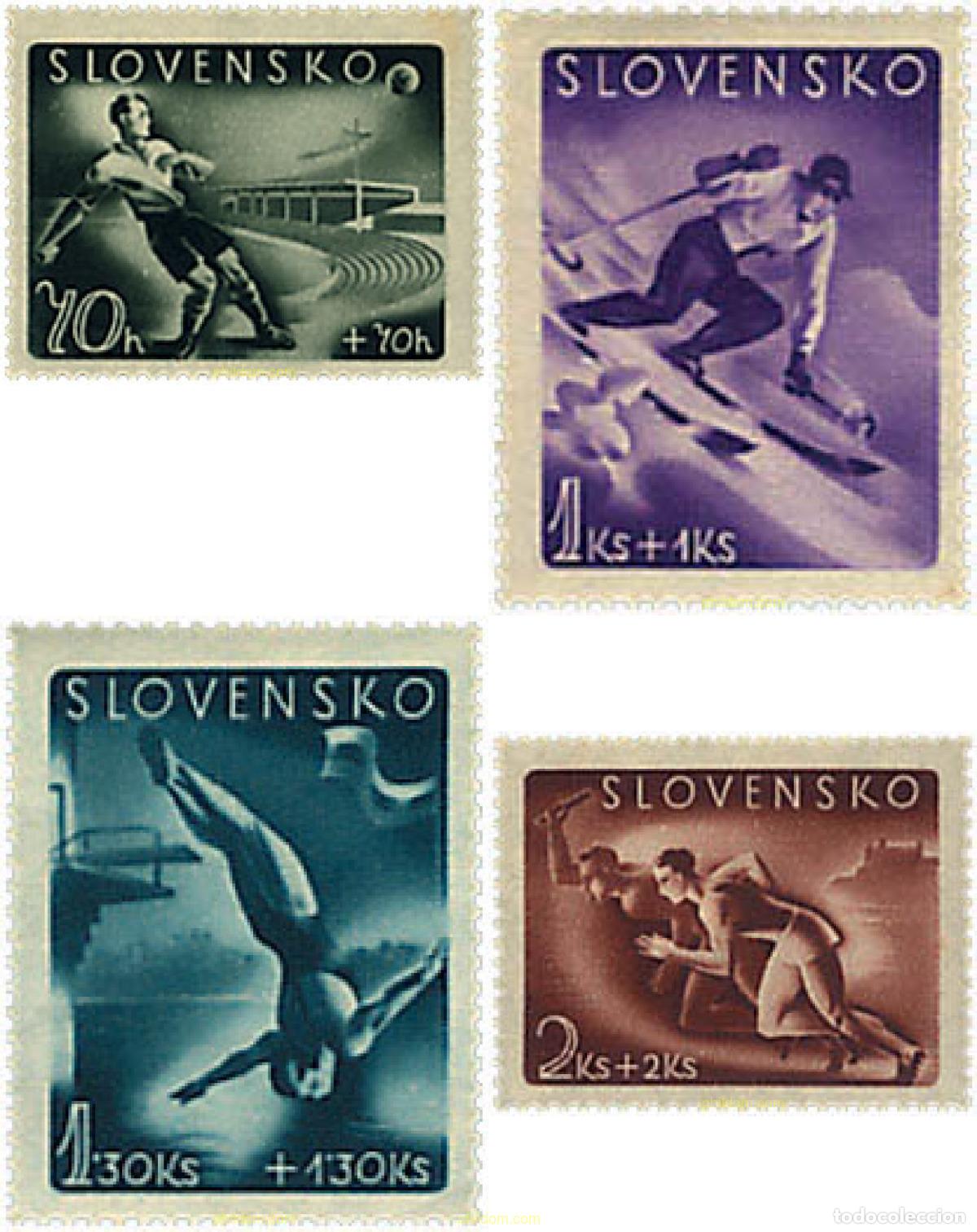 Sellos: 86797 MNH ESLOVAQUIA 1944 DEPORTES
