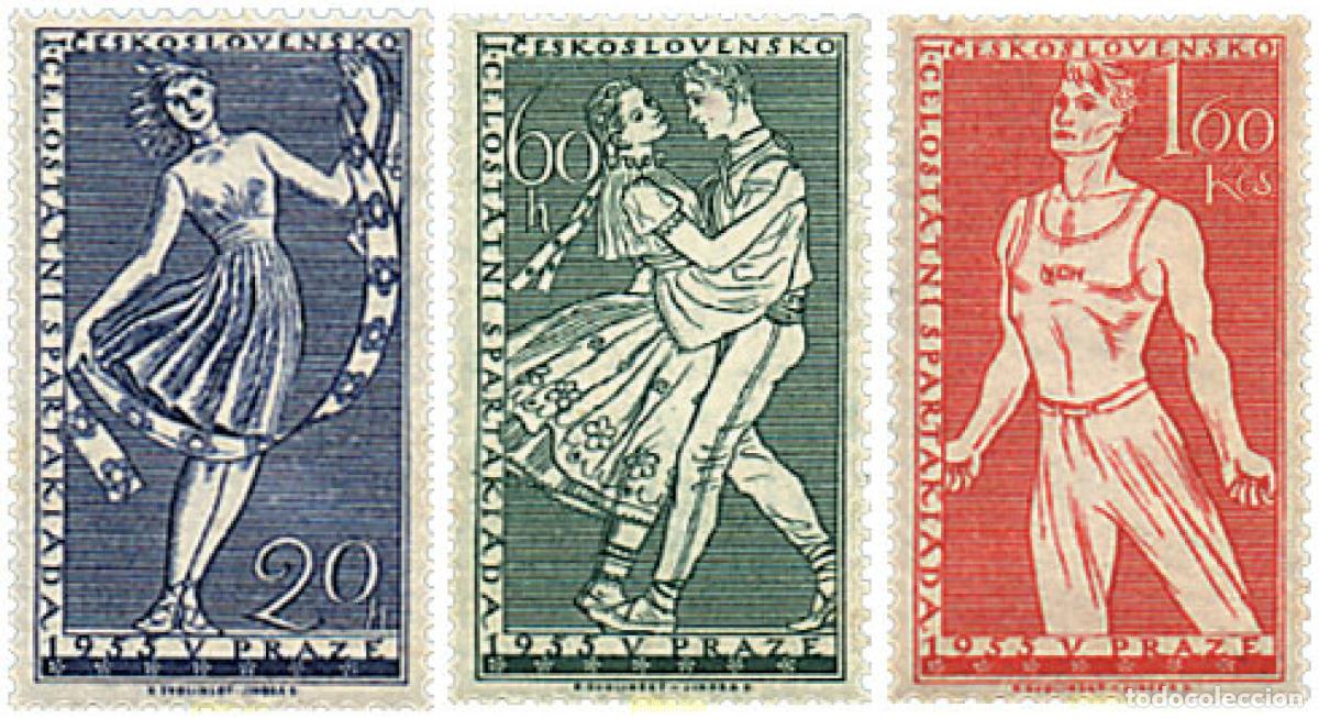 Briefmarken: 63612 MNH CHECOSLOVAQUIA 1955 1 SPARTAKIADA NACIONAL