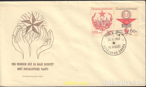 Sellos: 378410 MNH CHECOSLOVAQUIA 1963 CONGRESO SINDICAL Y FEBRERO GLORIOSO