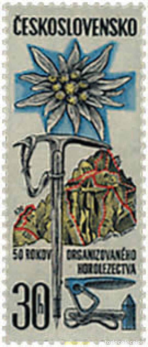 Sellos: 338865 HINGED CHECOSLOVAQUIA 1971 50 ANIVERSARIO DE LA ORGANIZACION ALPINA