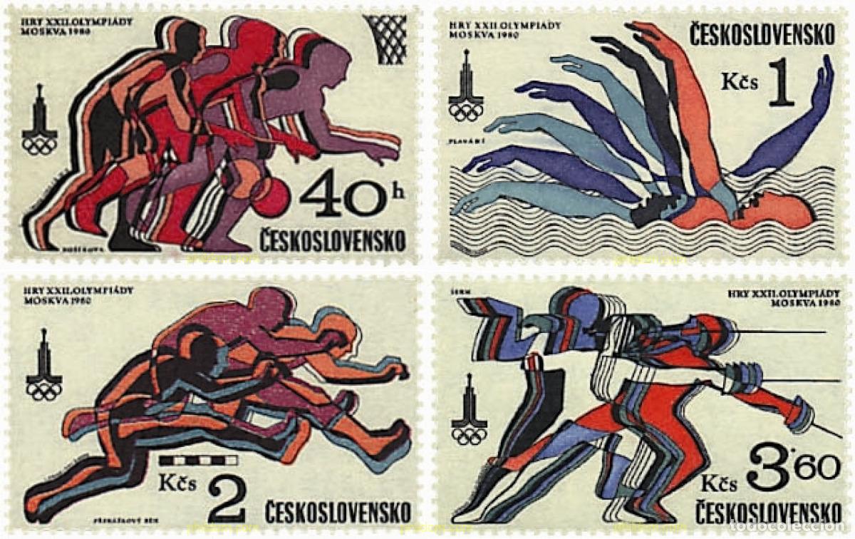 Timbres: 63769 MNH CHECOSLOVAQUIA 1980 22 JUEGOS OLIMPICOS VERANO MOSCU 1980