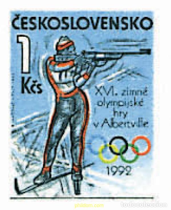 Sellos: 70688 MNH CHECOSLOVAQUIA 1992 16 JUEGOS OLIMPICOS INVIERNO ALBERTVILLE 1992